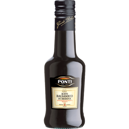Foto van Ponti Aceto balsamico op witte achtergrond