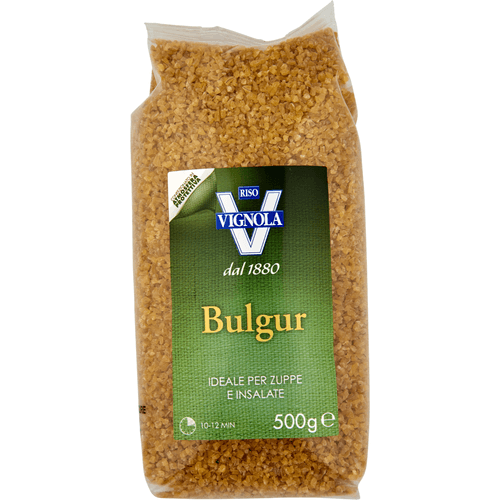 Foto van Riso Vignola Bulgur op witte achtergrond