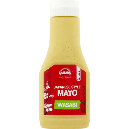 Foto van Saitaku Mayonaise wasabi op witte achtergrond