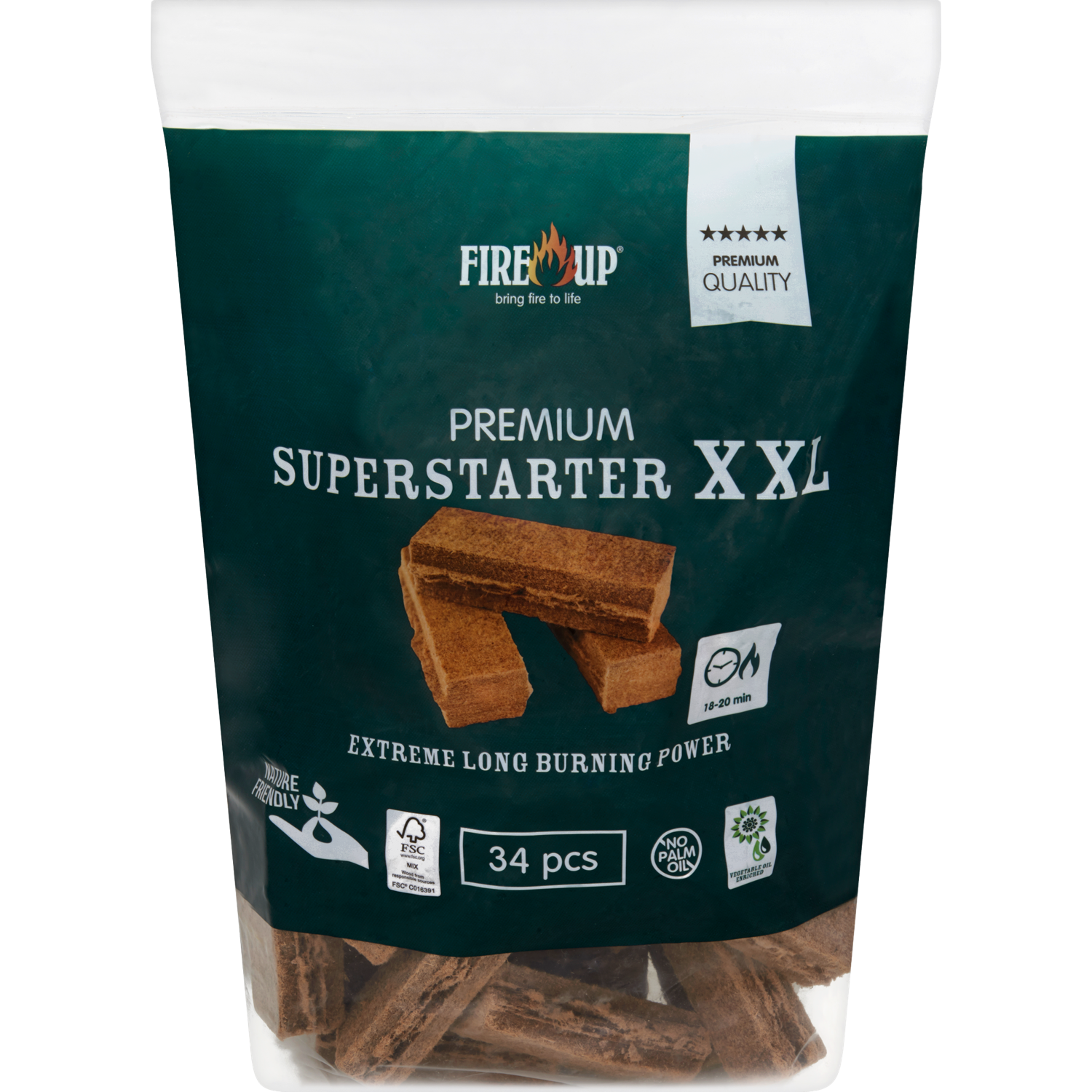 Fire-up Superstarters xxl 34 stuks