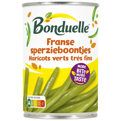 Foto van Bonduelle Sperzieboontjes Frans op witte achtergrond