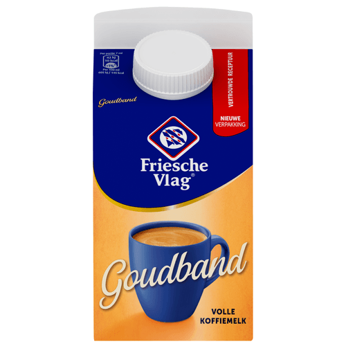 Foto van Friesche Vlag Goudband extra romig op witte achtergrond