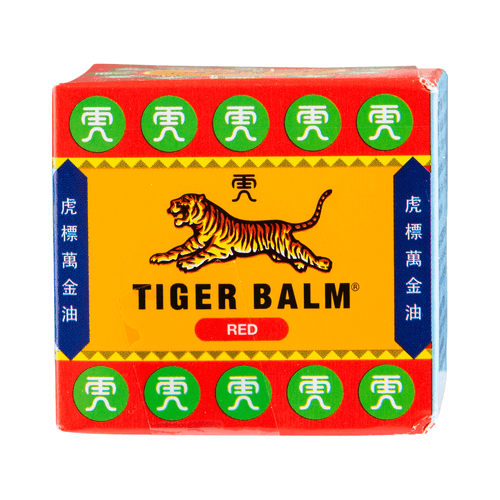 Foto van Tiger balm Tijgerbalsem Rood op witte achtergrond