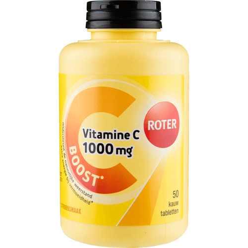 Foto van Roter Vitamine C kauwtabletten forte op witte achtergrond