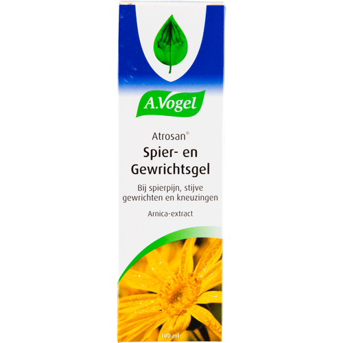 Foto van A. Vogel Atrosan gel spieren gewrichten op witte achtergrond