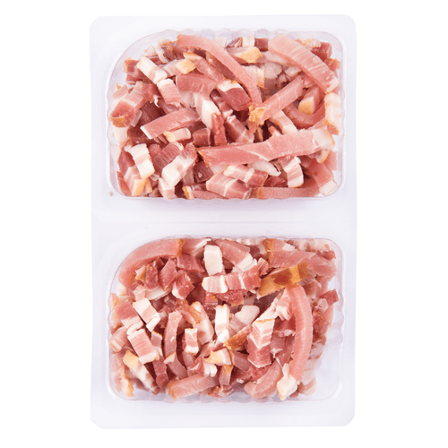 Foto van Bio+ Spekreepjes gerookt op witte achtergrond