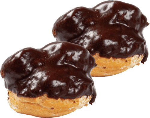 Foto van Bossche bollen op witte achtergrond