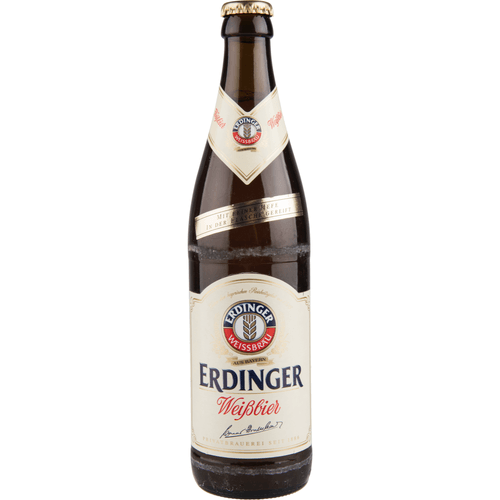 Foto van Erdinger Hefe Weisse op witte achtergrond