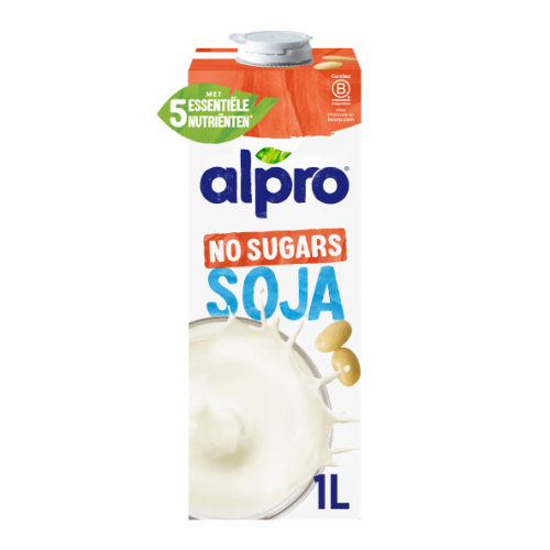 Foto van Alpro Sojadrink No Sugars op witte achtergrond