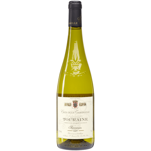 Foto van Caves de la Tourangelle touraine sauvignon blanc uit Frankrijk op witte achtergrond