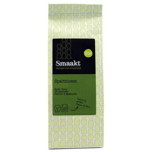 Foto van Smaakt Speltbloem op witte achtergrond