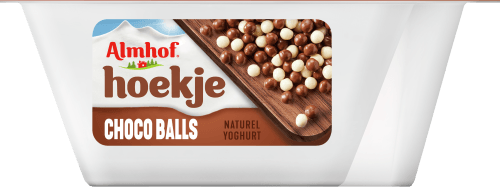Foto van Almhof Hoekje choco balls op witte achtergrond