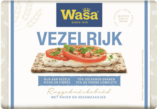 Foto van Wasa Vezelrijk op witte achtergrond
