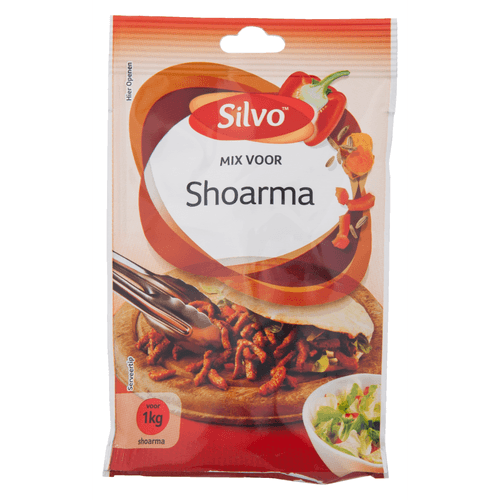 Foto van Silvo Mix voor shoarma op witte achtergrond