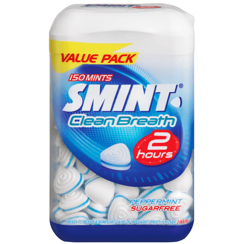 Foto van Smint Clean breath peppermint op witte achtergrond