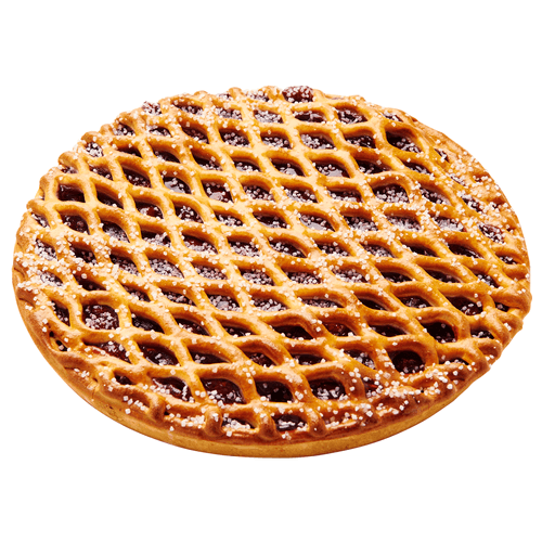 Foto van DekaVers Kersenrastervlaai heel 22 cm op witte achtergrond