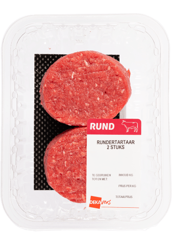 Foto van DekaVers Tartaar 2 stuks op witte achtergrond