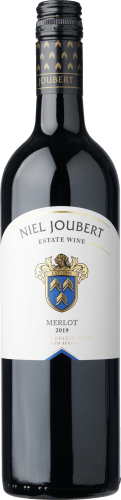Foto van Niel Joubert Merlot op witte achtergrond