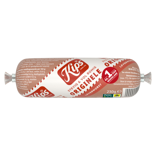 Foto van Kips Leverworst op witte achtergrond