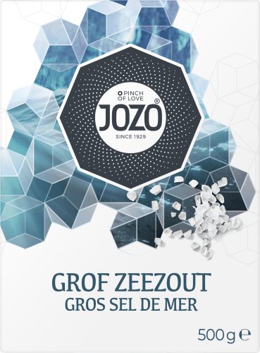 Foto van Jozo Zeezout grof op witte achtergrond