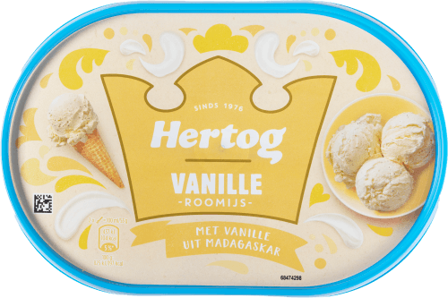 Foto van Hertog Romige vanille op witte achtergrond