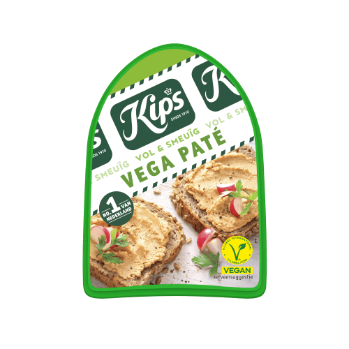 Foto van Kips Vega paté op witte achtergrond