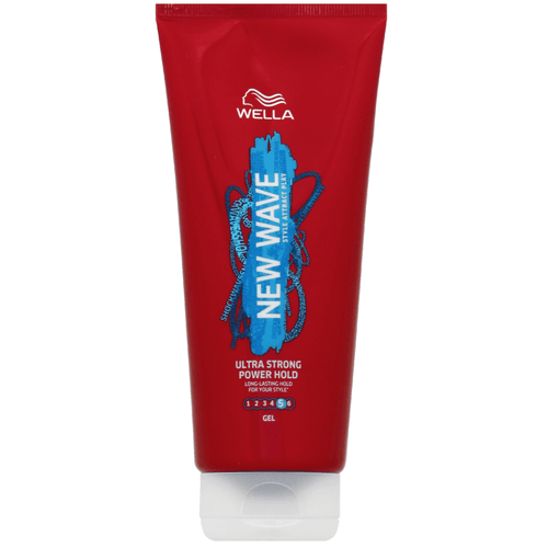 Foto van New Wave Haargel ultra strong power hold op witte achtergrond