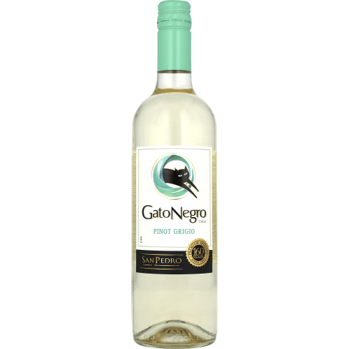 Foto van Gato Negro Pinot grigio op witte achtergrond