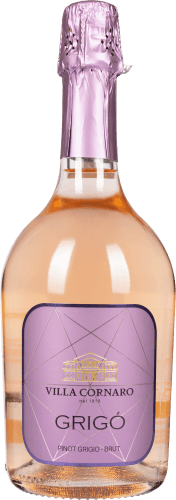 Foto van Villa Cornaro Pinot grigio blush spumante op witte achtergrond