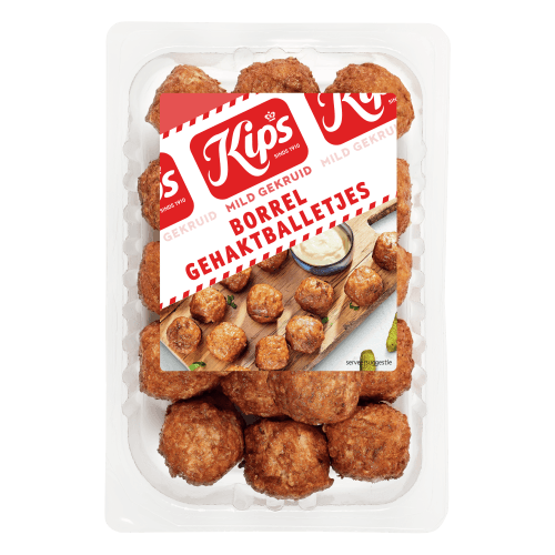 Foto van Kips Borrel gehaktballetjes op witte achtergrond