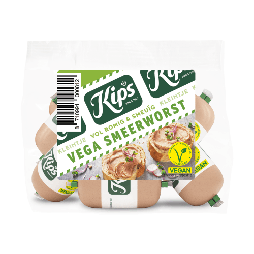 Foto van Kips Vega kleintjes smeerworst op witte achtergrond