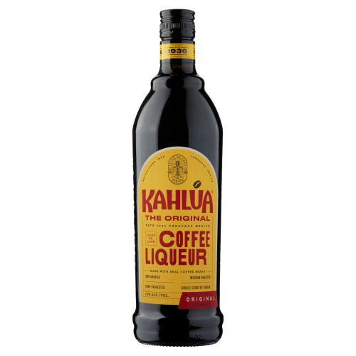 Foto van Kahlua Likeur op witte achtergrond