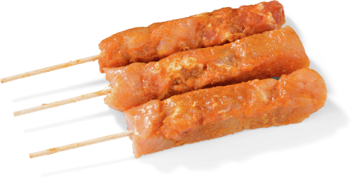 Foto van DekaVers Bbq varkenssate 3 stuks op witte achtergrond