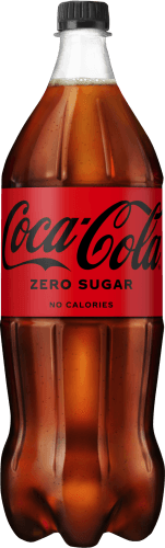 Foto van Coca-Cola Zero losse fles op witte achtergrond
