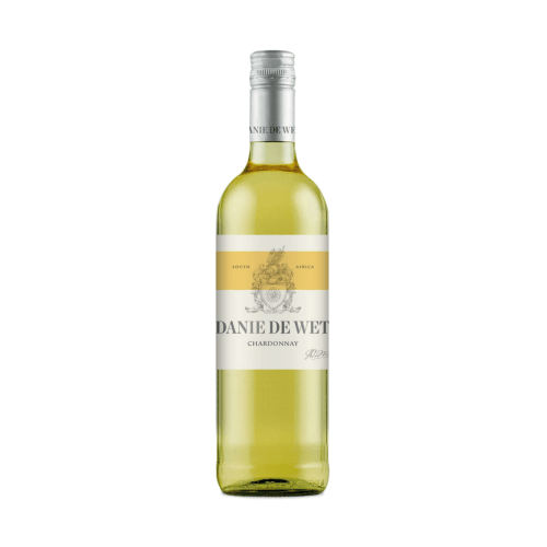 Foto van Danie de Wet Chardonnay op witte achtergrond