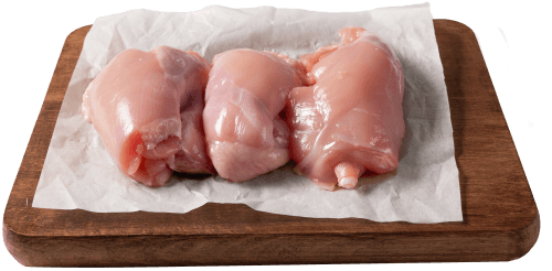 Foto van DekaVers Scharrel kipdijfilet 4 stuks op witte achtergrond