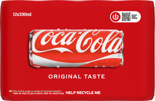 Foto van Coca-Cola Regular 12x33 cl op witte achtergrond