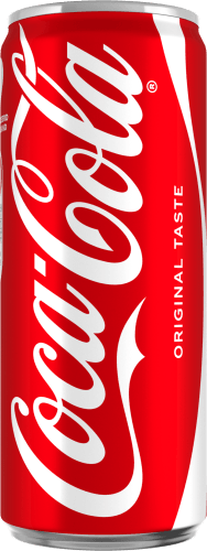 Foto van Coca-Cola Regular op witte achtergrond
