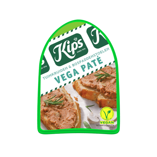 Foto van Kips Pate vega tuinkruiden op witte achtergrond