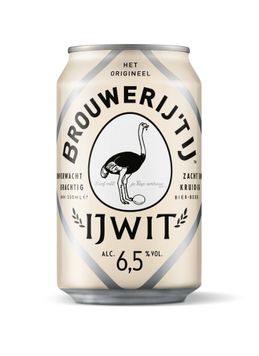 Foto van Brouwerij 't IJ Ijwit op witte achtergrond