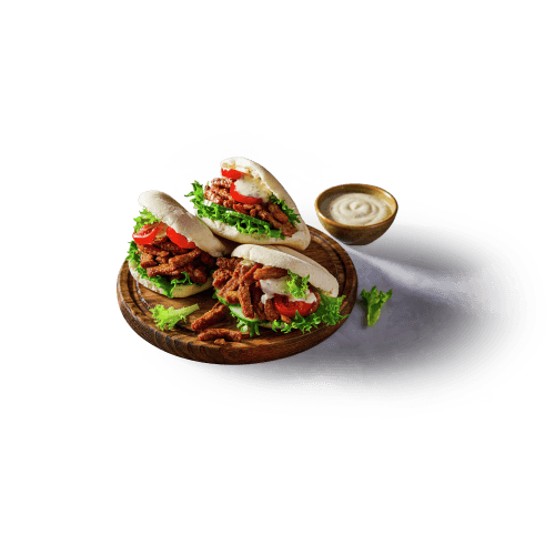 Foto van DekaVers Varkensreepjes shoarma op witte achtergrond