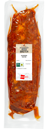 Foto van DekaVers Spareribs piri piri op witte achtergrond