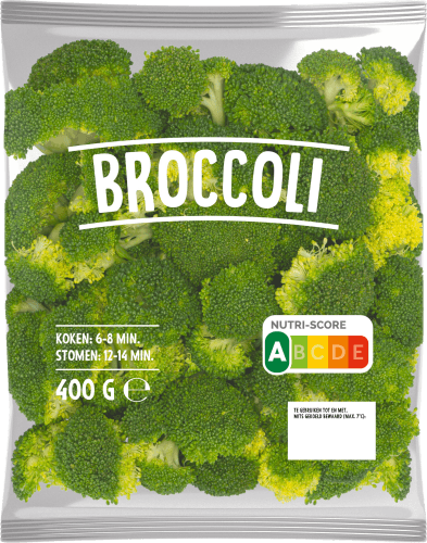 Foto van Broccoli roosjes op witte achtergrond