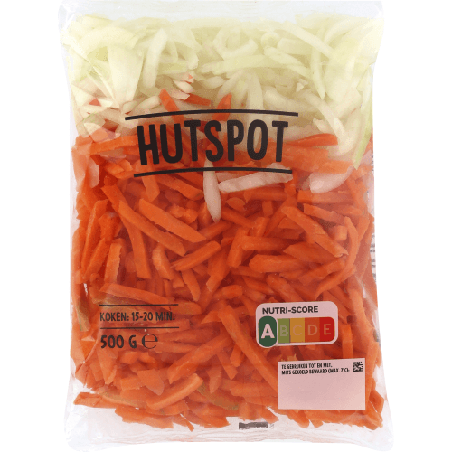 Foto van Hutspot op witte achtergrond