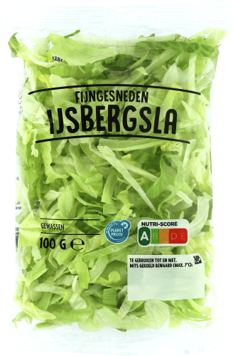 Foto van Ijsbergsla op witte achtergrond