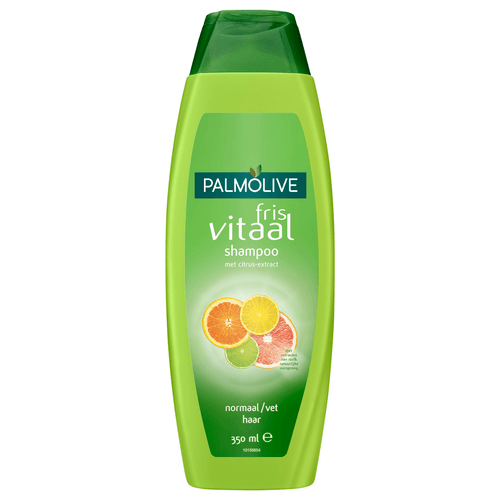 Foto van Palmolive Shampoo fris en vitaal op witte achtergrond