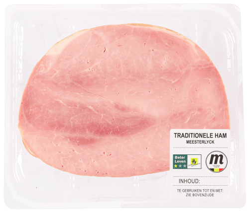 Foto van The Taste of Europe Ham meesterlycke op witte achtergrond