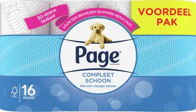 Page Toiletpapier compleet schoon - 16 rollen