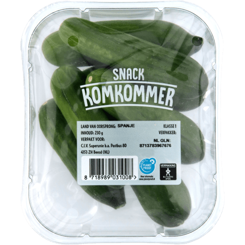Foto van Snoep komkommer op witte achtergrond