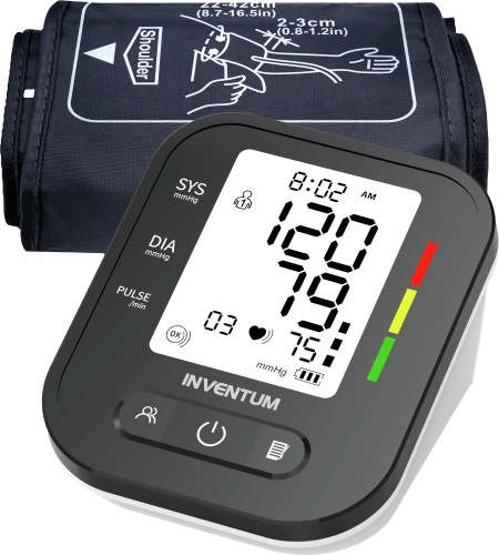 Foto van Inventum Bloeddrukmeter bovenarm bda435 op witte achtergrond